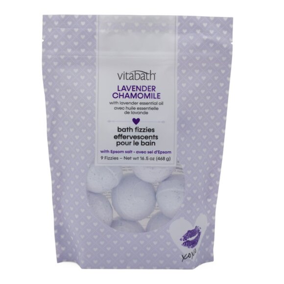 VITABATH Lavender Chamomile 9pc Scented Bath Fizzies - Picture 1 of 2